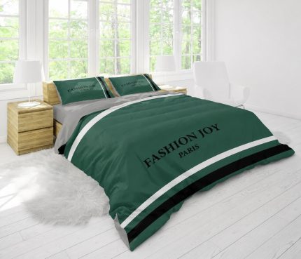سرویس روتختی دو نفره Fashion Joy سبز، روتختی دو نفره مدرن، سرویس خواب سبز یشمی، روتختی طرح فشن جوی.