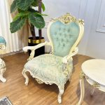 مبل سلطنتی افسون تک نفره سبزآبی