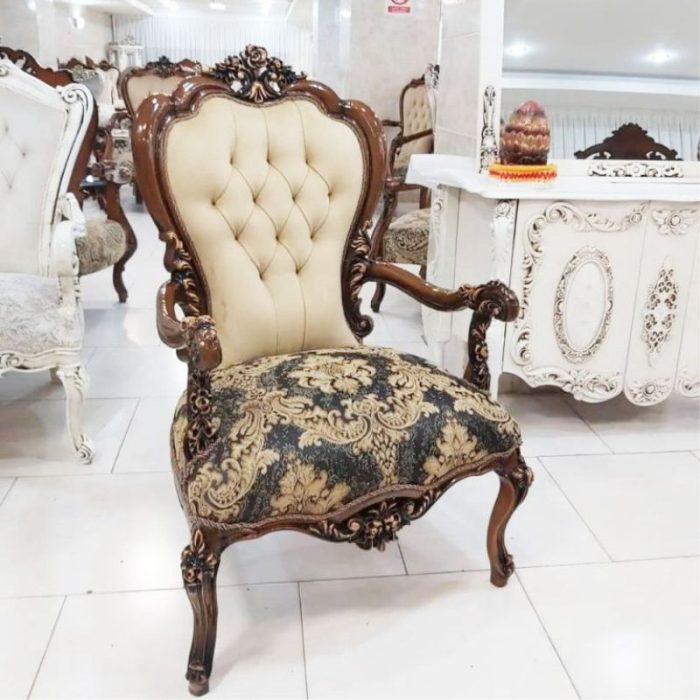 مبل سلطنتی آراد تک نفره پارچه جدید