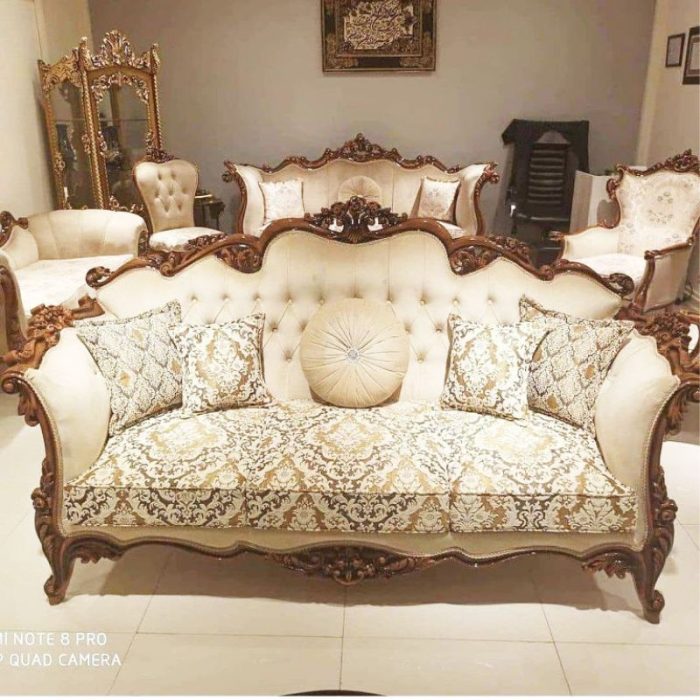 مبل سلطنتی آراد سه نفره نما دور