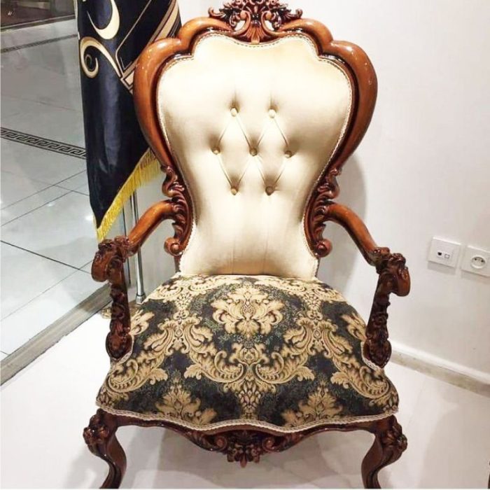 مبل سلطنتی آراد نمای تک نفره