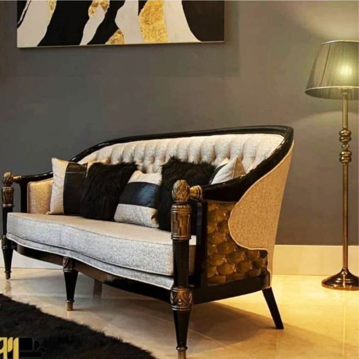 مبل سلطنتی کاجی 3 نفره