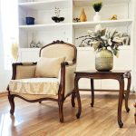 مبل سلطنتی مارسی تک نفره کنار میز عسلی