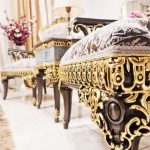 مبل سلطنتی تاتلیس طلاکوبی شده