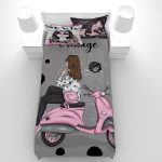 روتختی طرح دختر موتورسوار 3 Vespa Girl