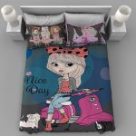 روتختی طرح دختر موتورسوار 5 Vespa Girl