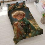 روتختی طرح شازده کوچولو و روباه، سرویس خواب کودک و نوجوان مدل Little Prince، روتختی کتان میکرو فانتزی طرح شازده کوچولو.